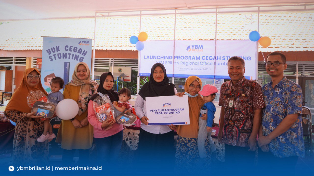 YBM BRILiaN Surabaya Luncurkan Program Cegah Stunting untuk 40 Balita di Jemur Wonosari