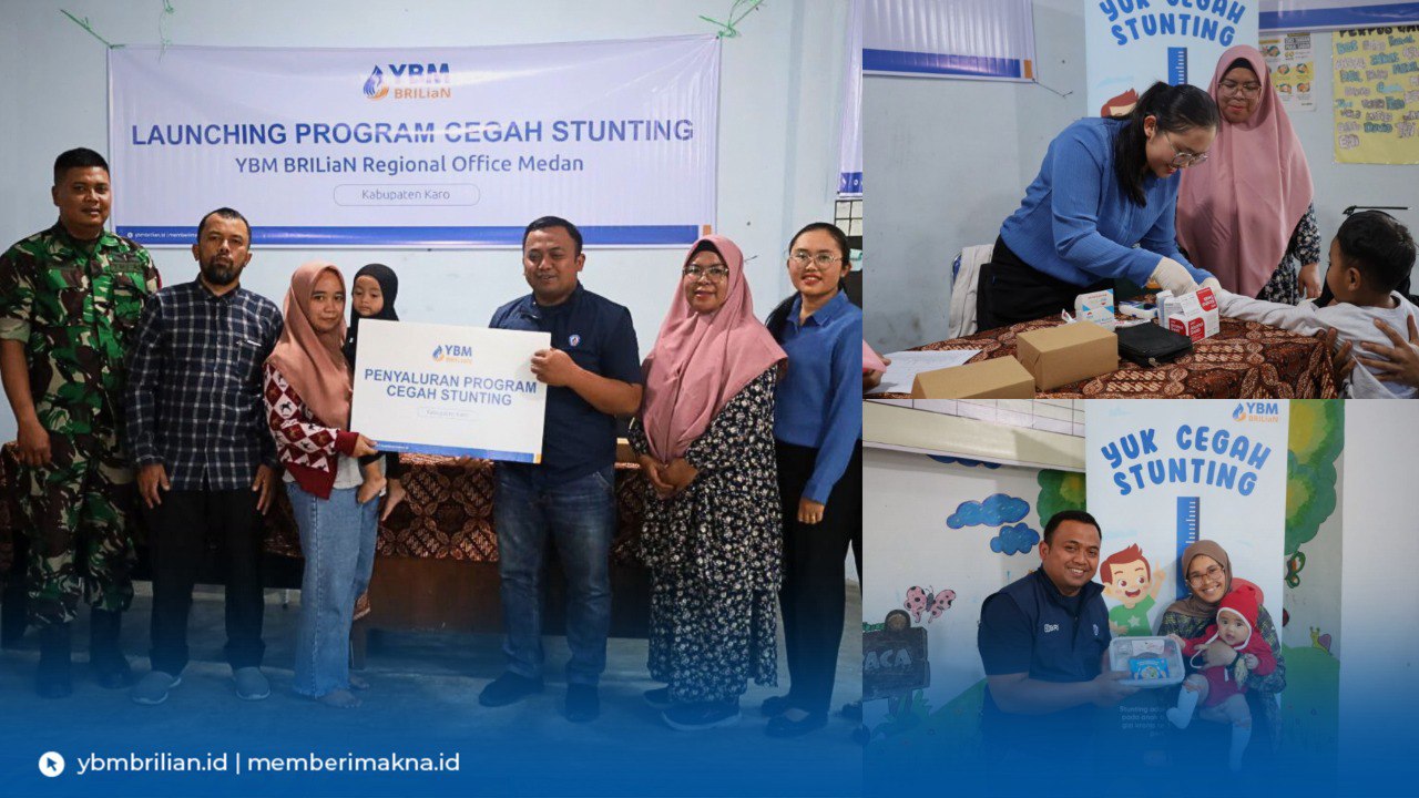 YBM BRILiaN Dampingi 40 Anak dalam Program Cegah Stunting di Desa Gongsol