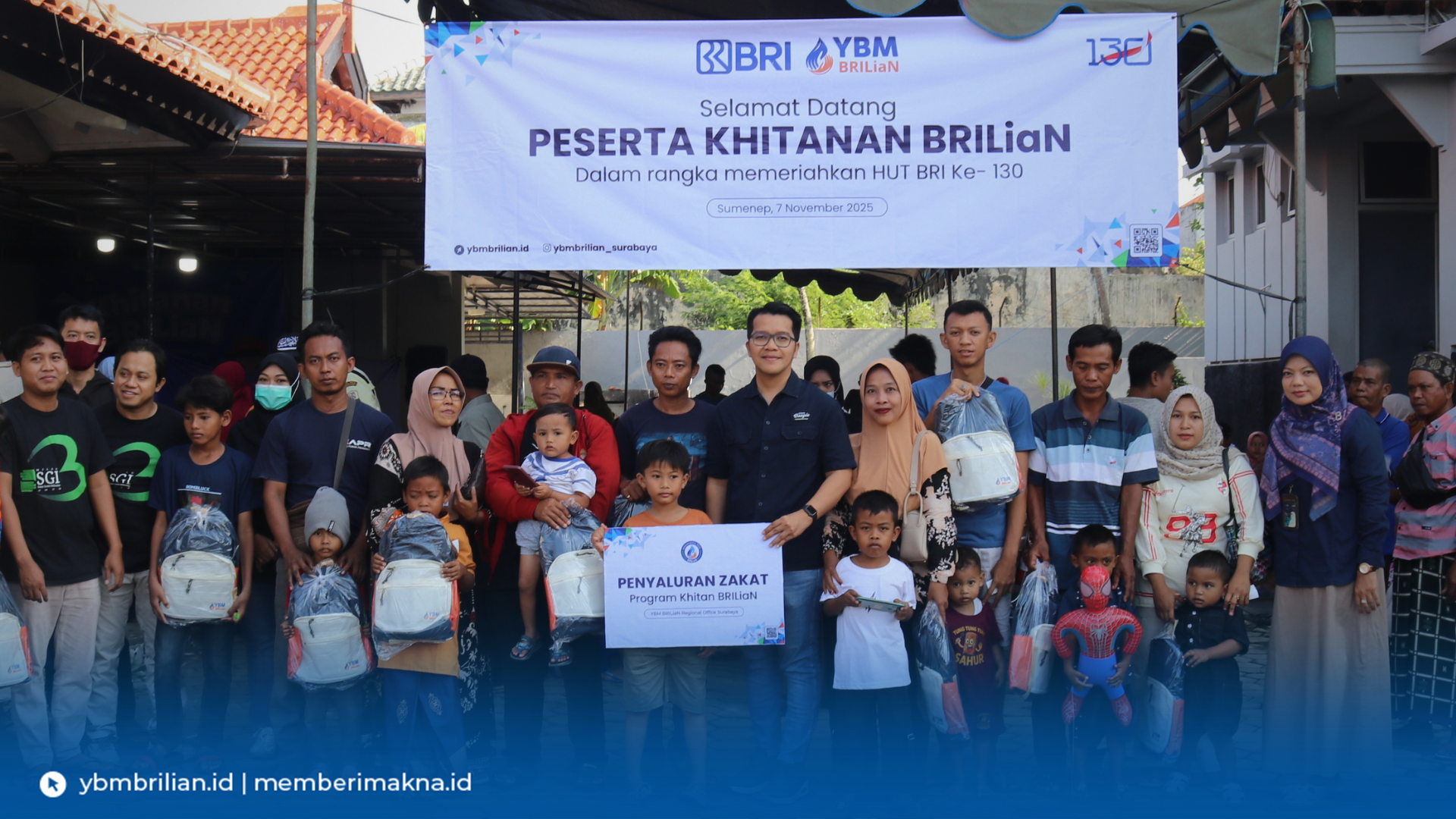 Meriahkan HUT BRI ke-130, YBM BRILiaN Gelar Khitan Massal untuk 75 Anak di Sumenep